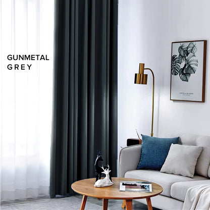 [BUY 1 FREE 1] Luxeria 90% Blackout Curtain Ready Made