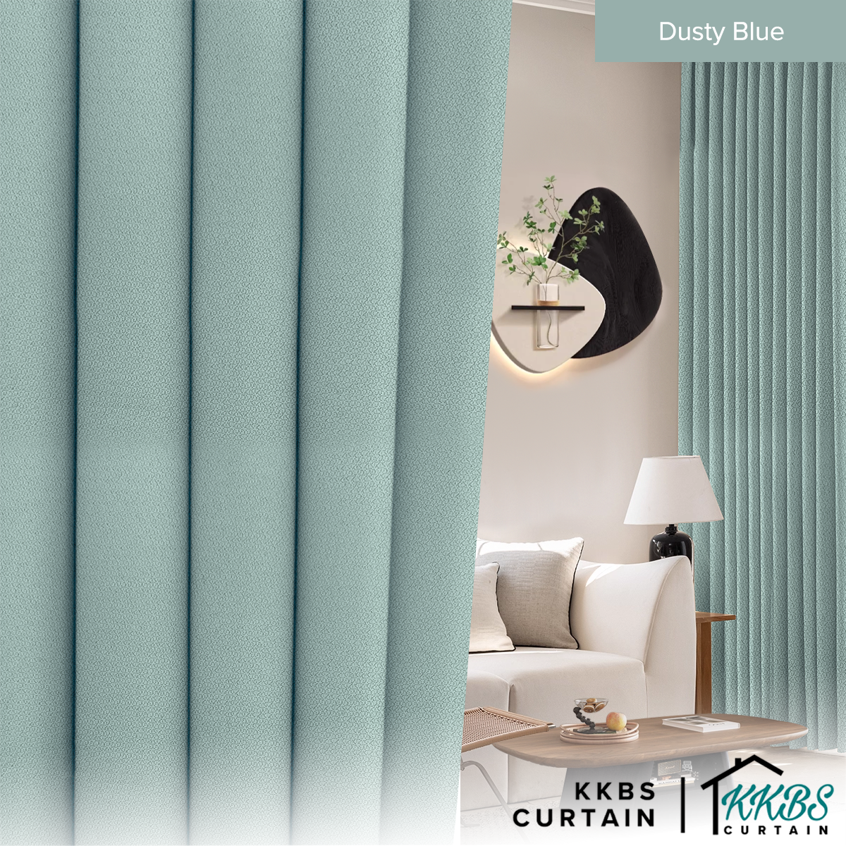 Morina 85-95% Tirai Blackout Sedia Dibuat Lebar Standard 
