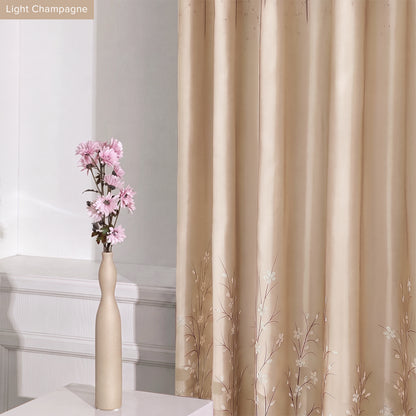 [BUY 1 FREE 1]  Lavinia Semi Blackout Curtain Ready Made