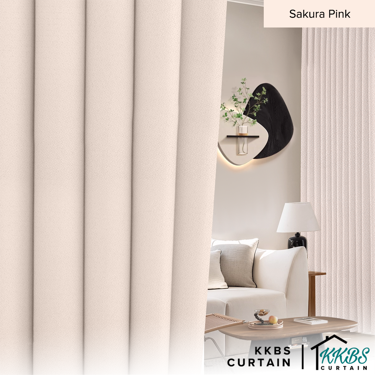 Morina 85-95% Tirai Blackout Sedia Dibuat Lebar Standard 
