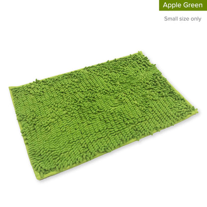 Alas Kaki Chenille Microfiber Warna Polos Bulu Panjang