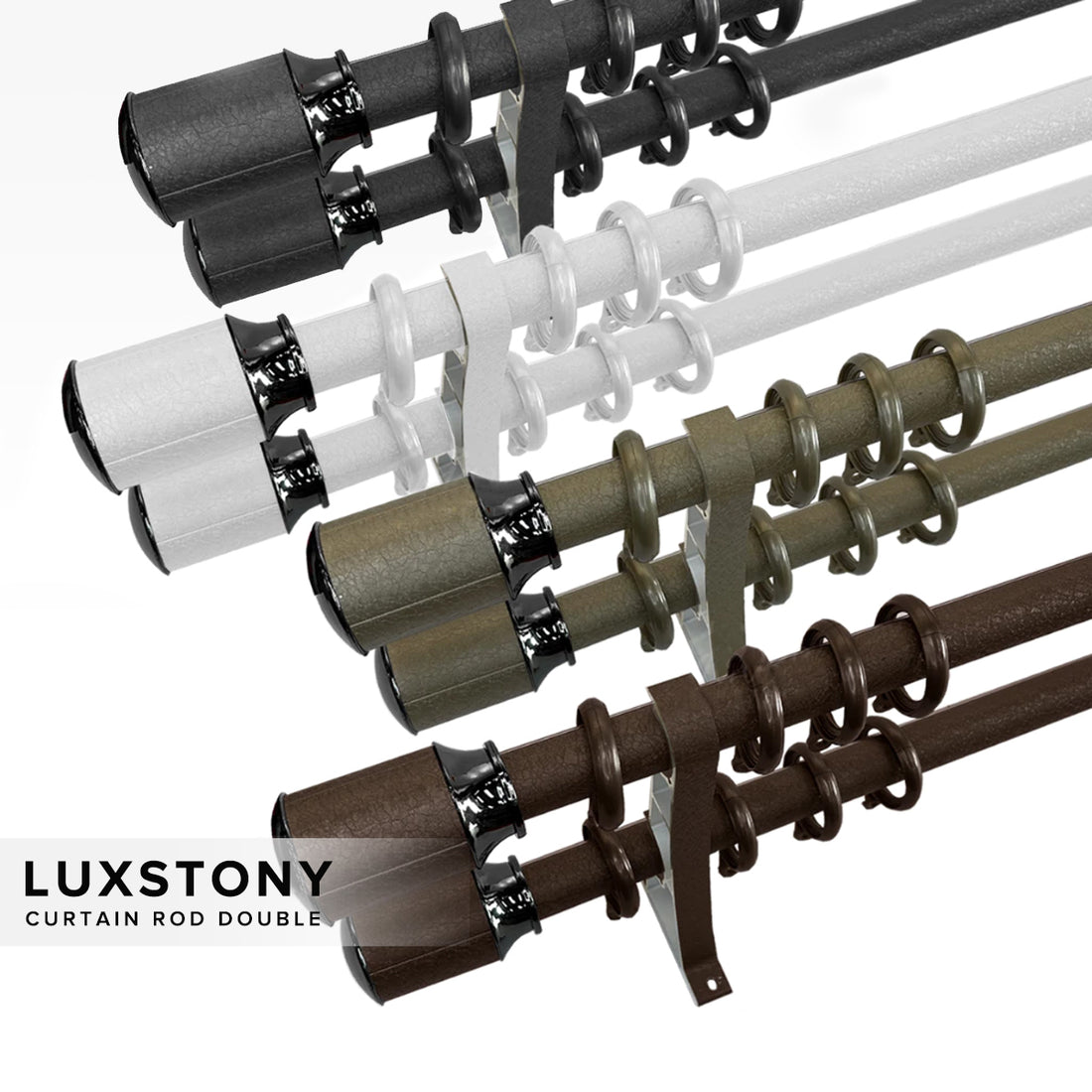 Luxstony Batang Langsir Set Lengkap Double
