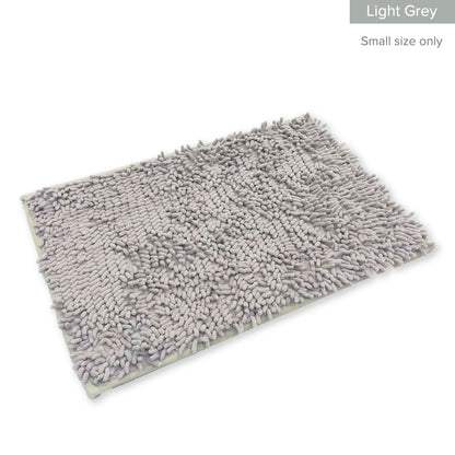 Alas Kaki Chenille Microfiber Warna Polos Bulu Panjang