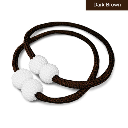 Pearlie Magnetic Pearl Braided Curtain Tieback