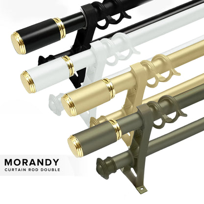 Set Lengkap Rod Langsir Morandy Berganda