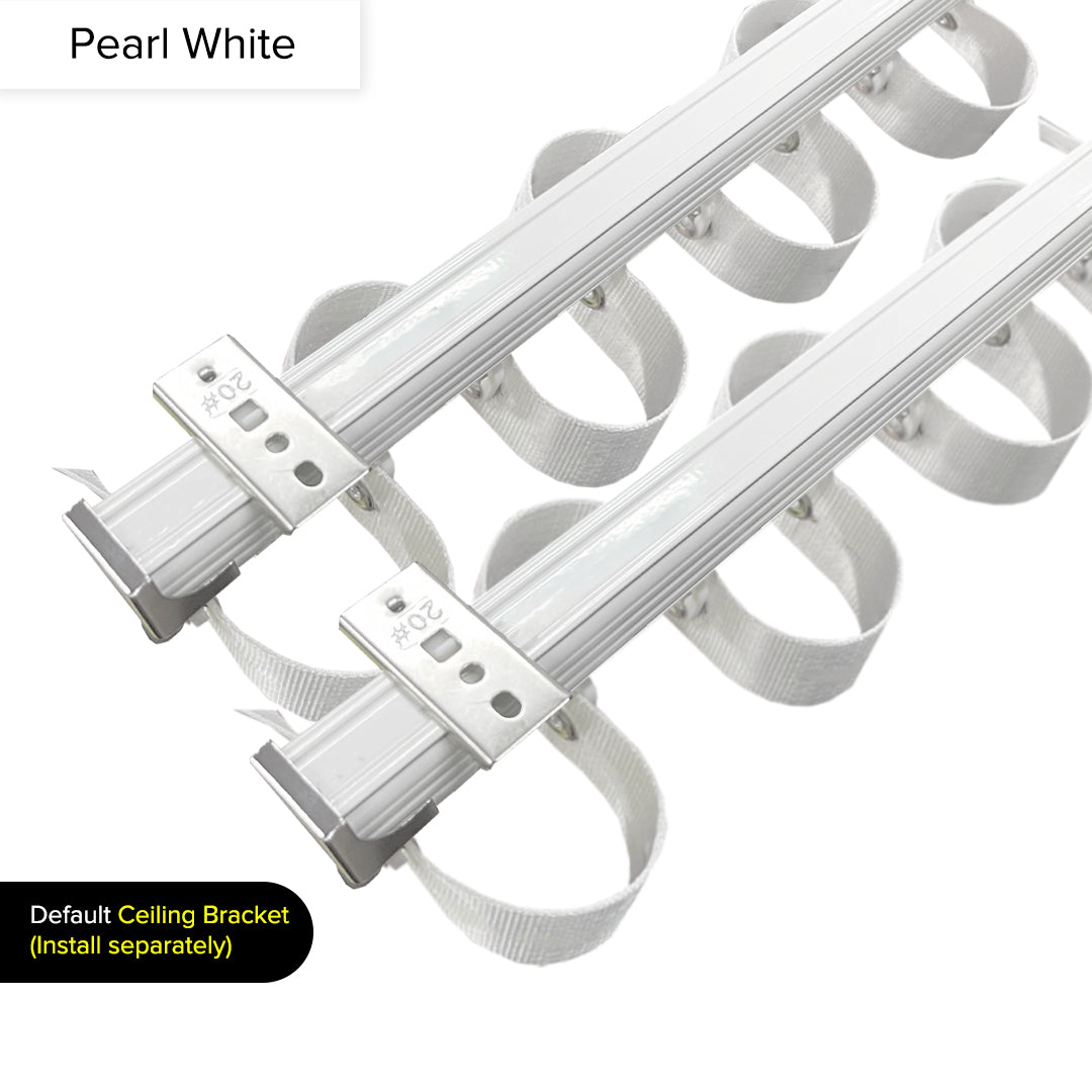 Verody Heavy Duty S Lipat / French Pleat Track Double Set Lengkap 