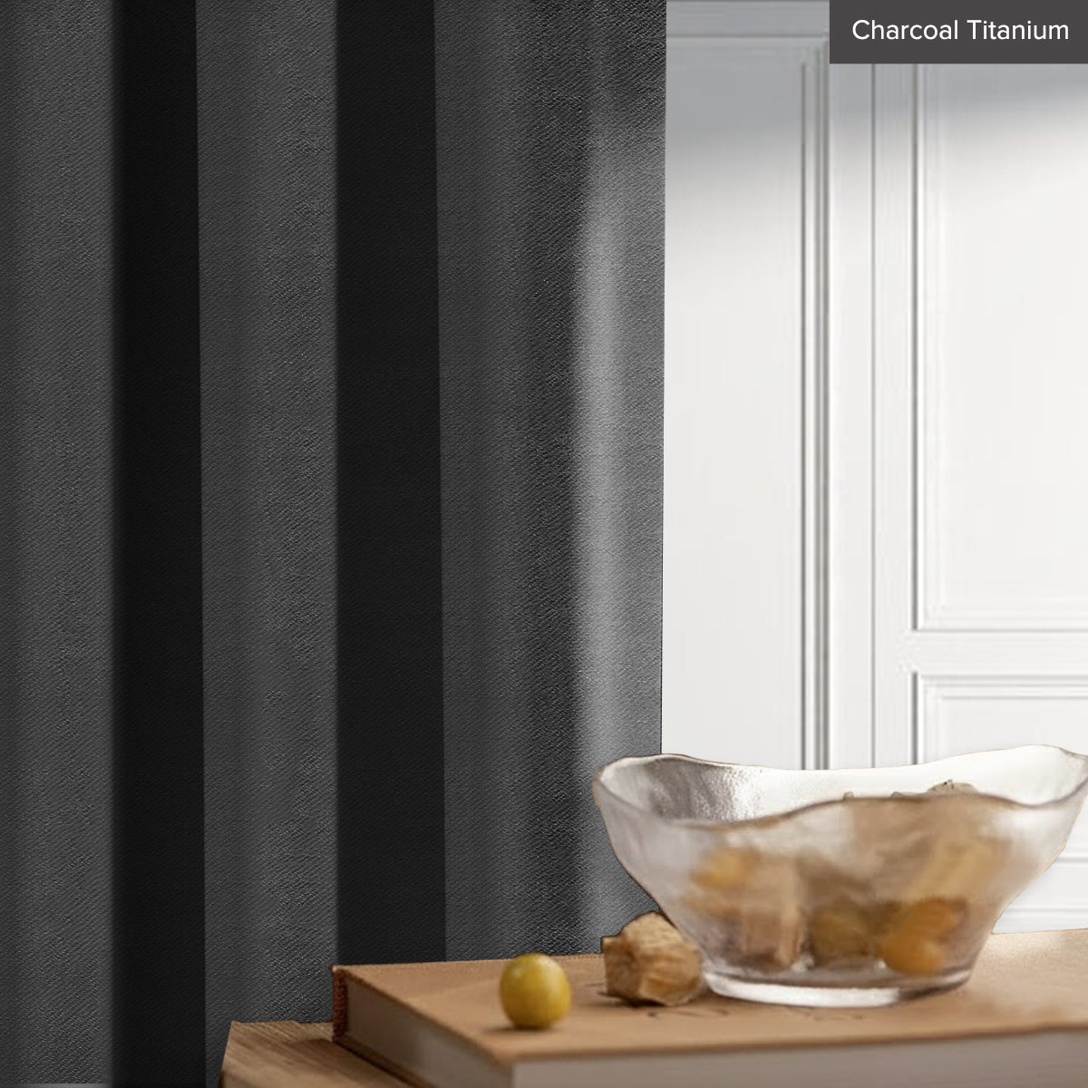 Melina 90-98% Blackout Curtain Ready Made - Standard Width