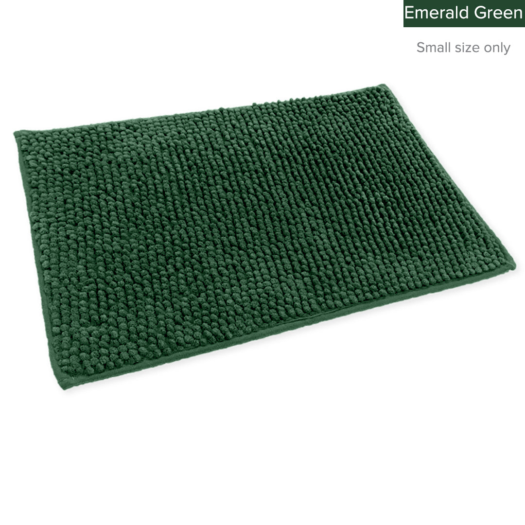 Alas Kaki Chenille Microfiber Warna Polos Bulu Pendek