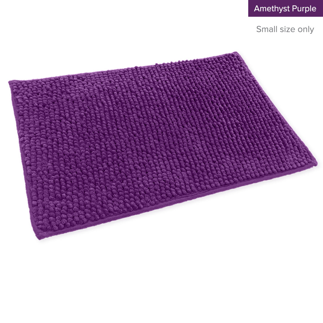 Alas Kaki Chenille Microfiber Warna Polos Bulu Pendek