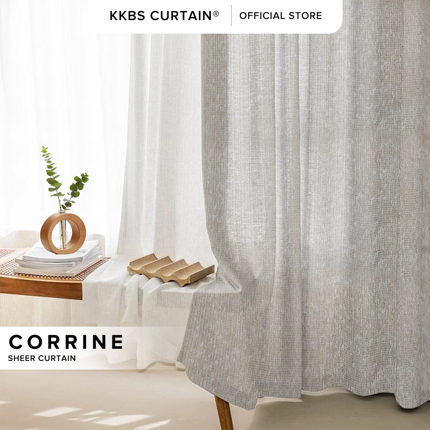 Corrine Langsir Sheer Tempahan