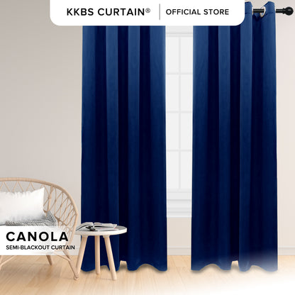 Langsir Canola 80%+ Blackout Cangkuk &amp;amp; Lubang Minimalis
