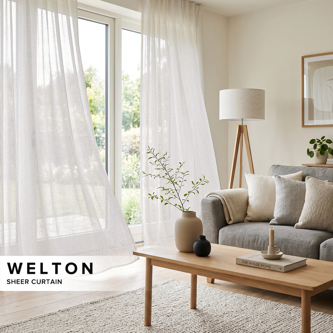 Welton Sheer Curtain Custom Made