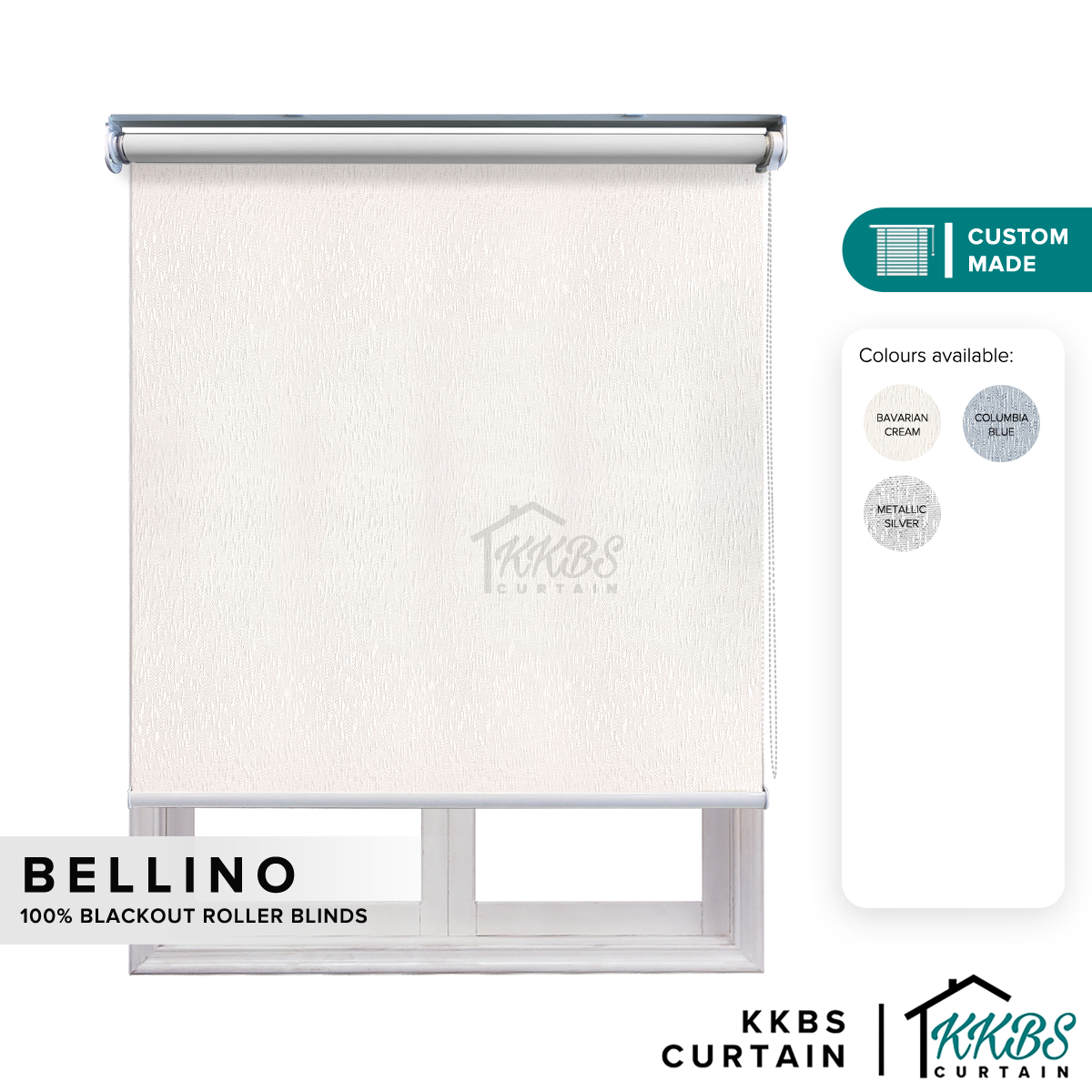 Bidai Roller Bellino 100% Blackout Tempahan