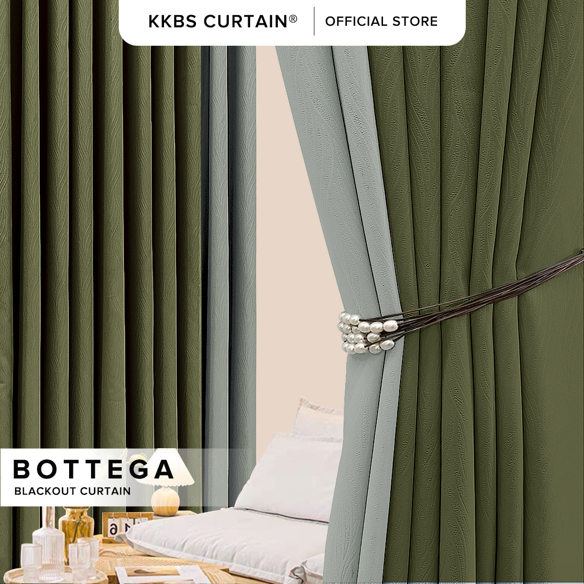 Bottega Blackout Curtain Custom Made