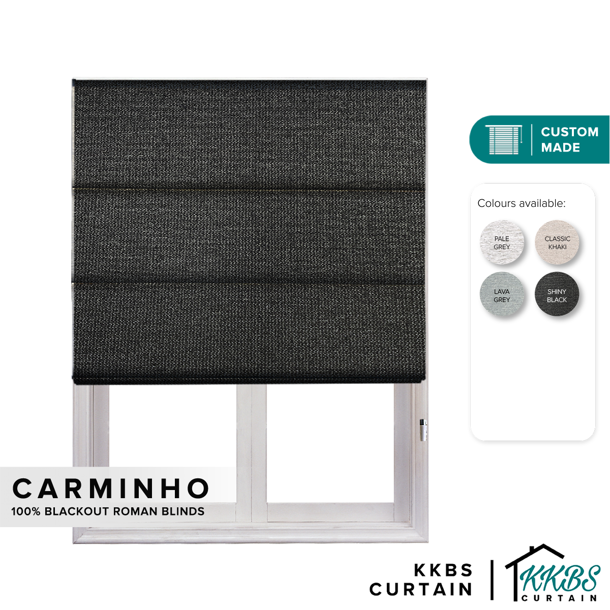 Carminho 100% 遮光罗马帘定制