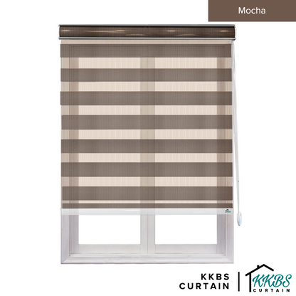 Maximo Semi Blackout Zebra Blinds Custom Made