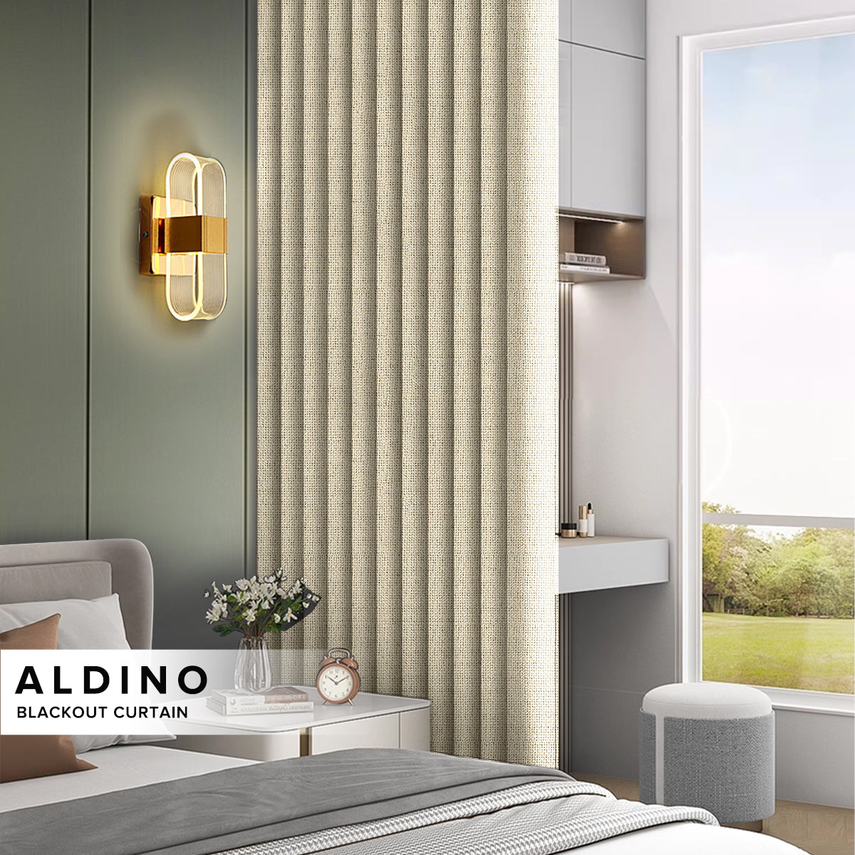 Aldino Blackout Curtain Custom Made