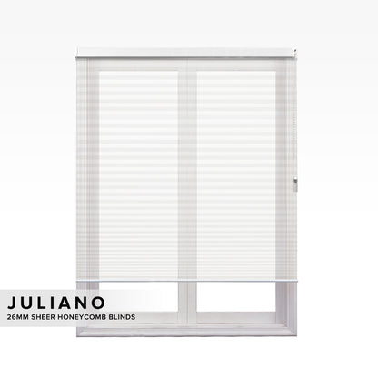 Juliano 26mm Sheer Honeycomb Blinds Custom Made