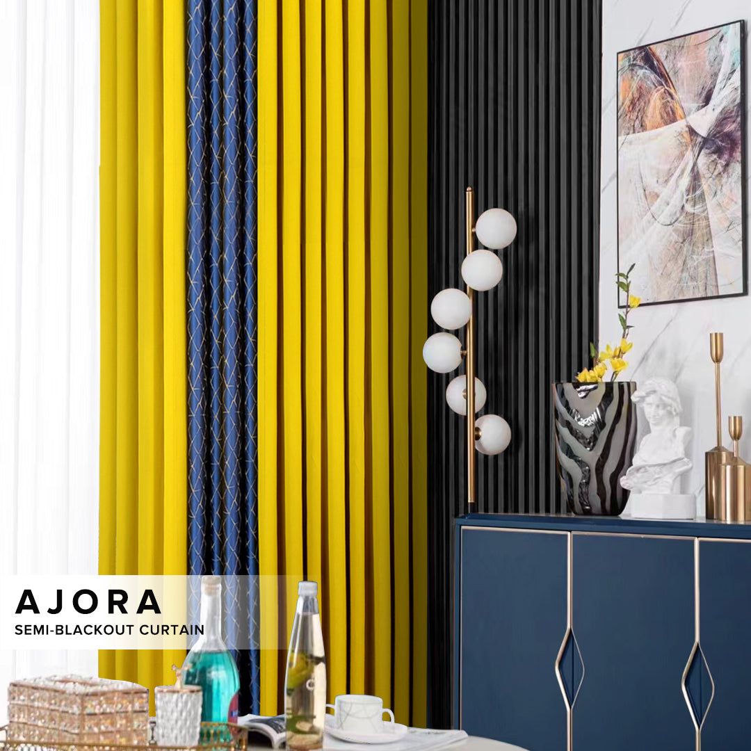 Ajora Langsir Semi Blackout Tempahan