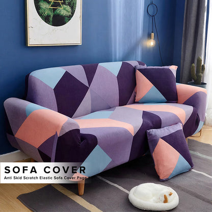 Anti Skid Scratch Protector Milk Fiber Elastic Cushion Sofa Cover Page 1