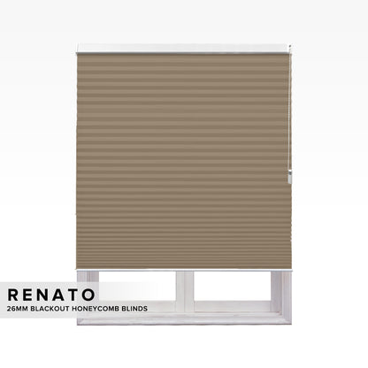 Renato 26mm Blackout Honeycomb Blinds Custom Made