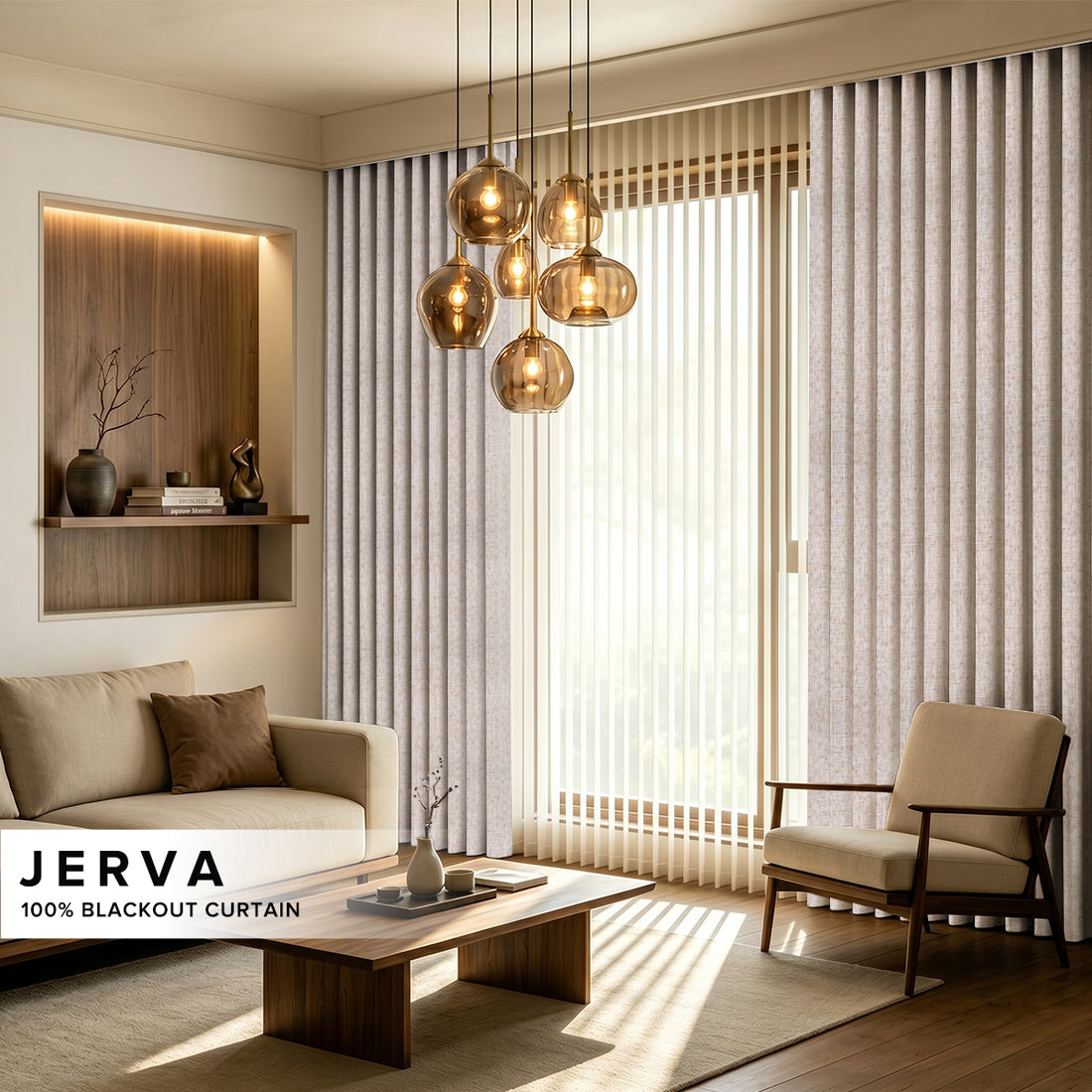 Jerva Blackout Curtain Custom Made