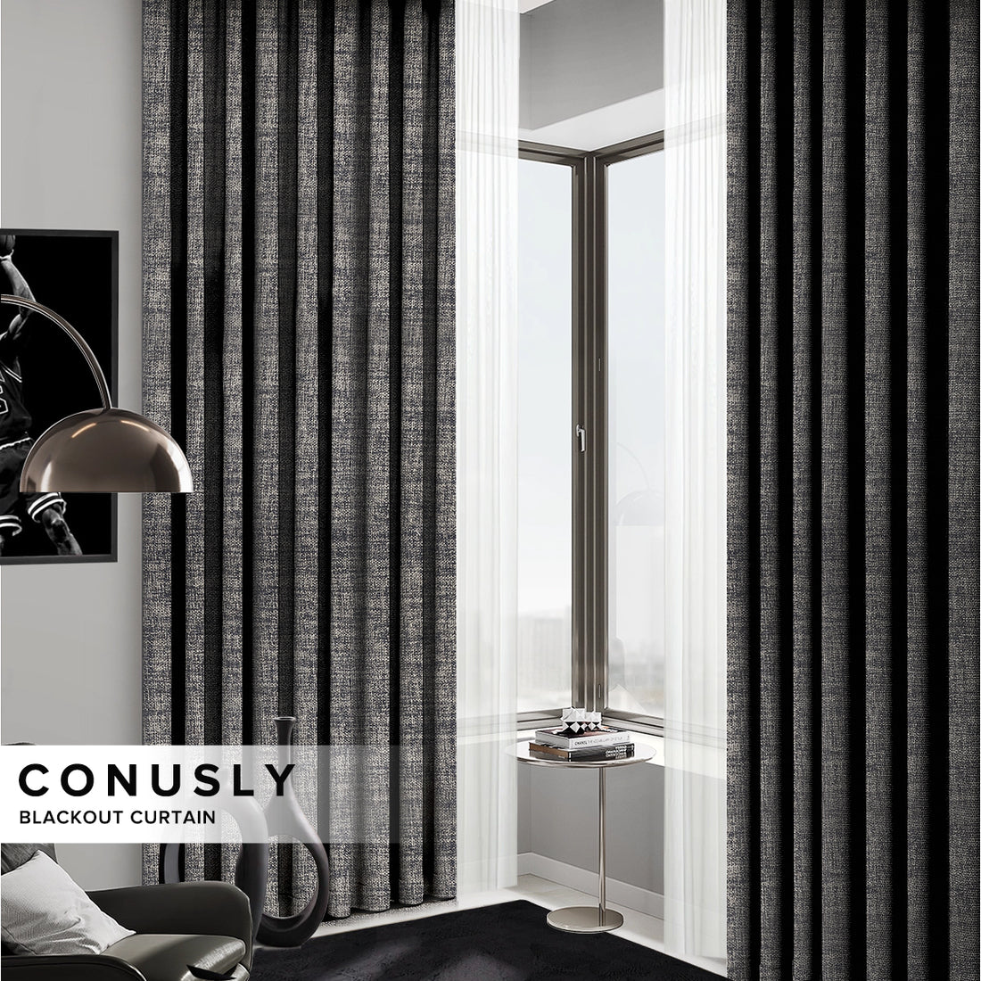 Conusly Blackout Curtain Custom Made 