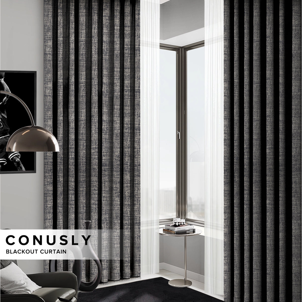 Conusly Blackout Curtain Custom Made 