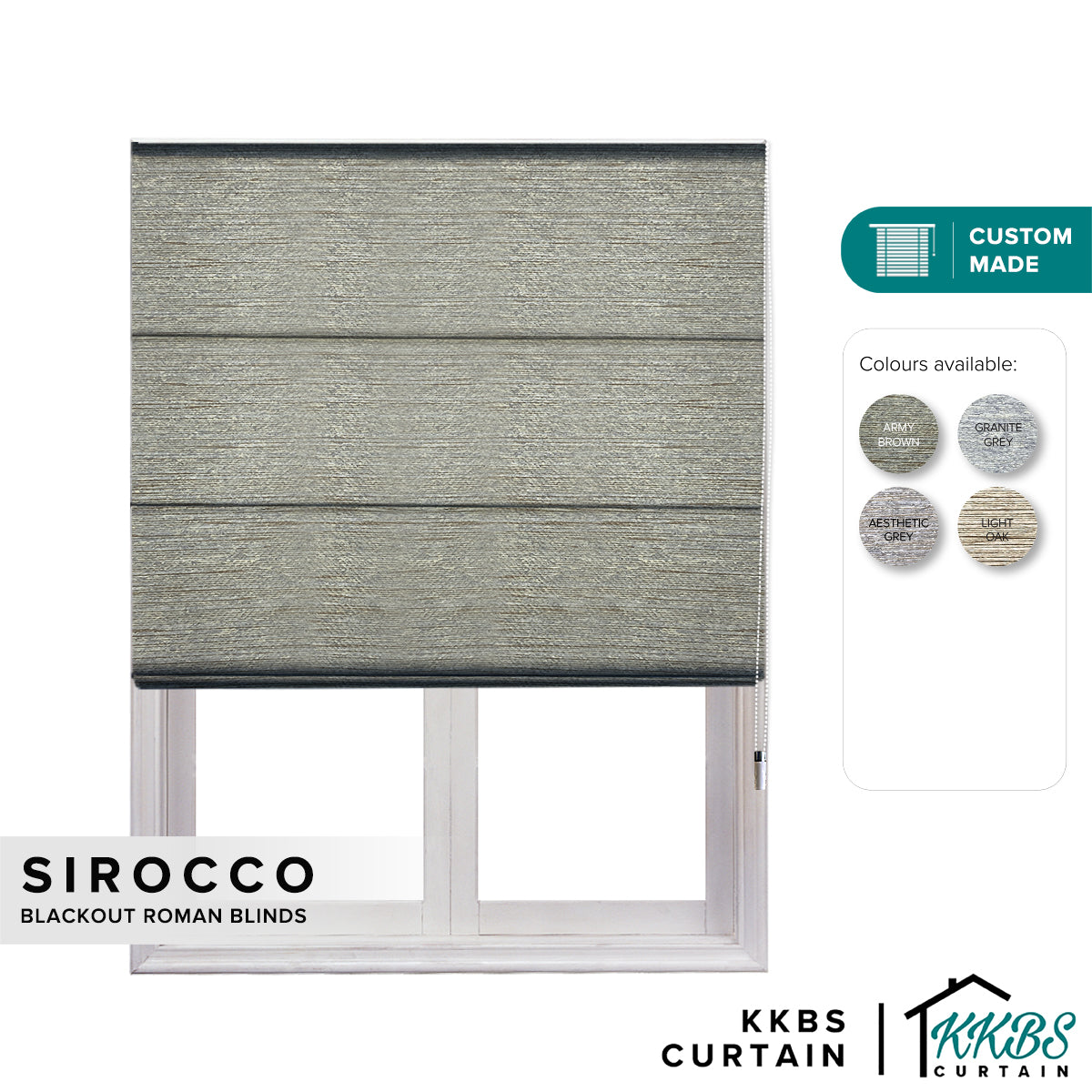 Sirocco 遮光罗马帘定制