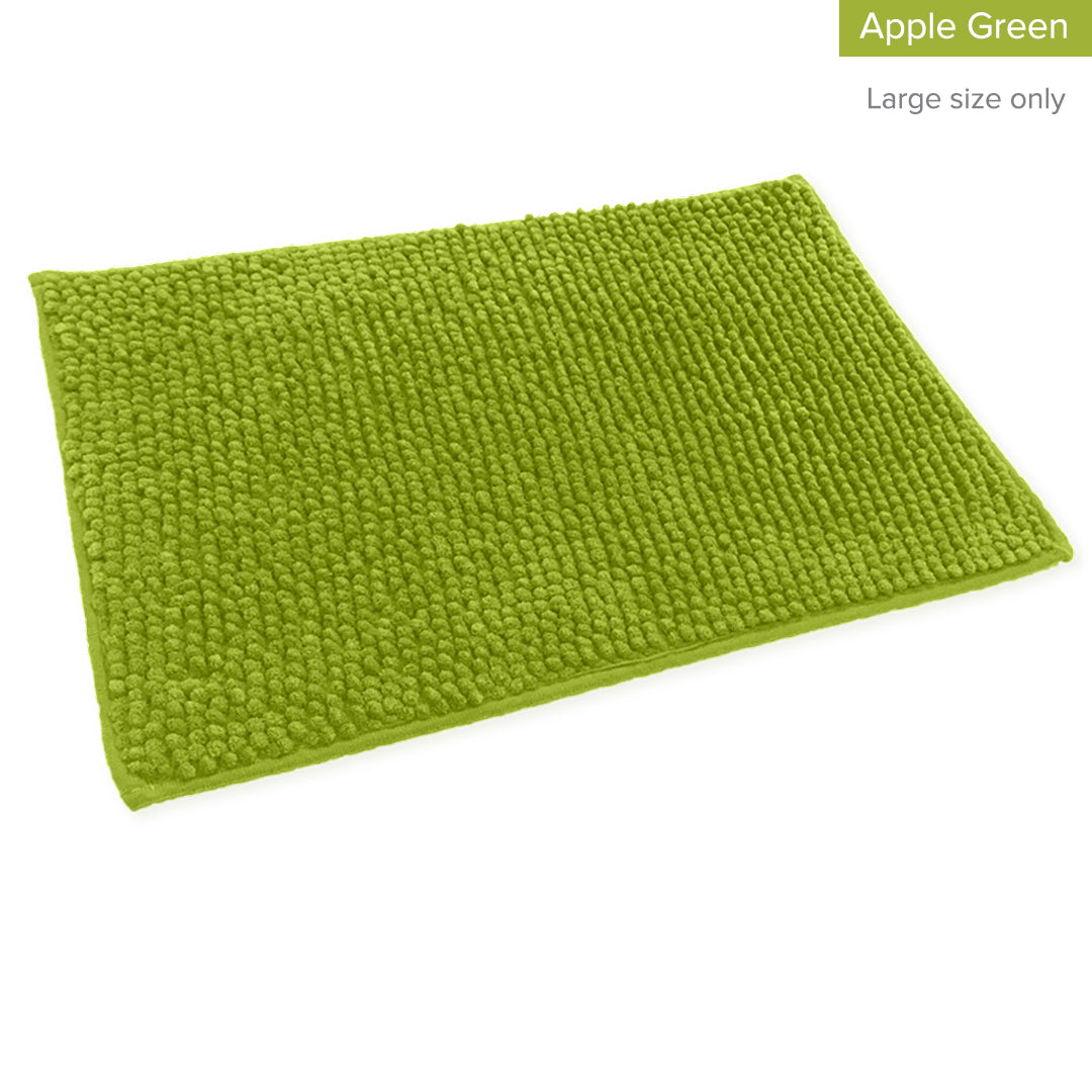 Alas Kaki Chenille Microfiber Warna Polos Bulu Pendek