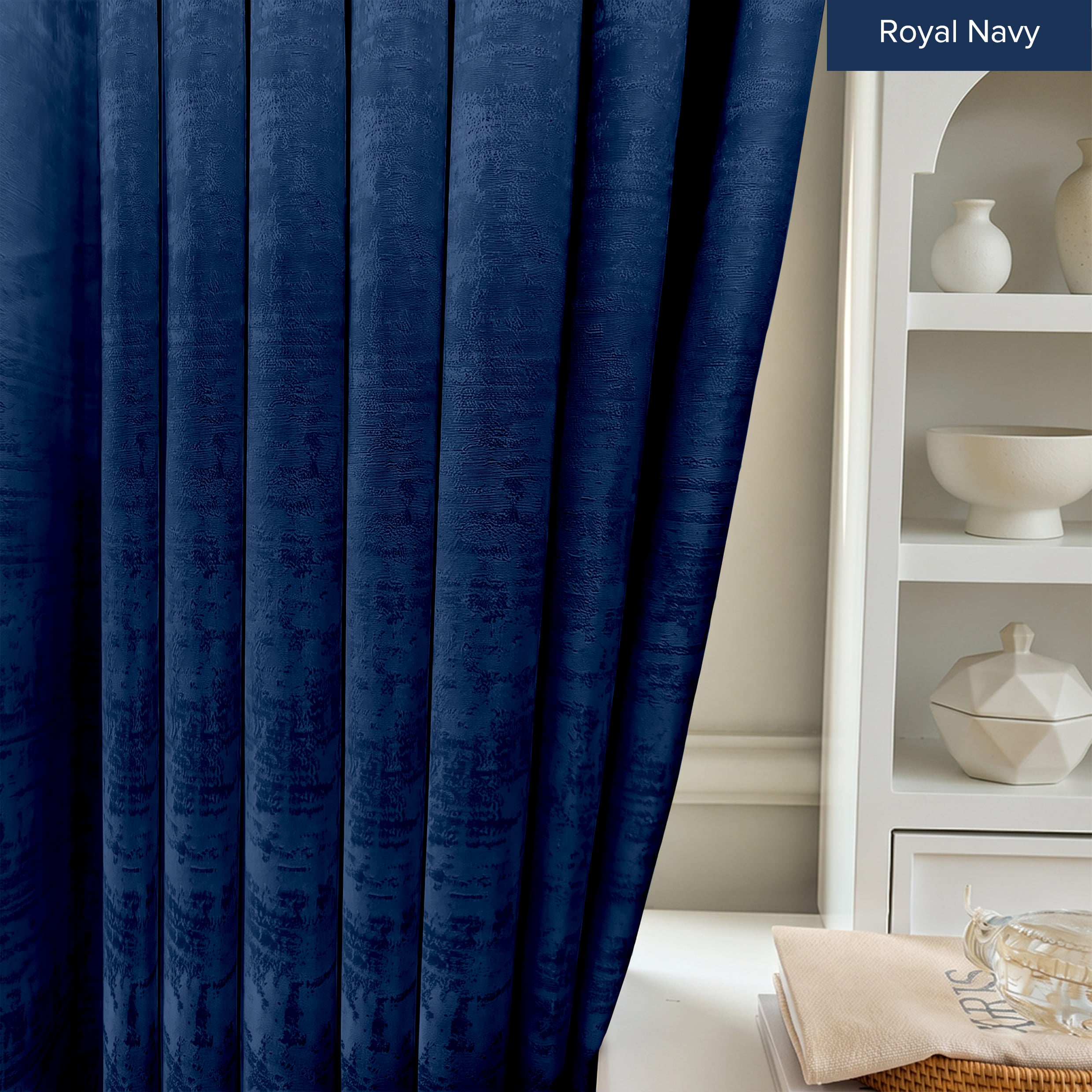 Jorica 85-95% Blackout Curtain Ready Made - Extra Width