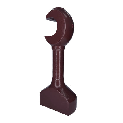 Cassedy Wooden Curtain Rod Long Single Bracket - Dark Merlot