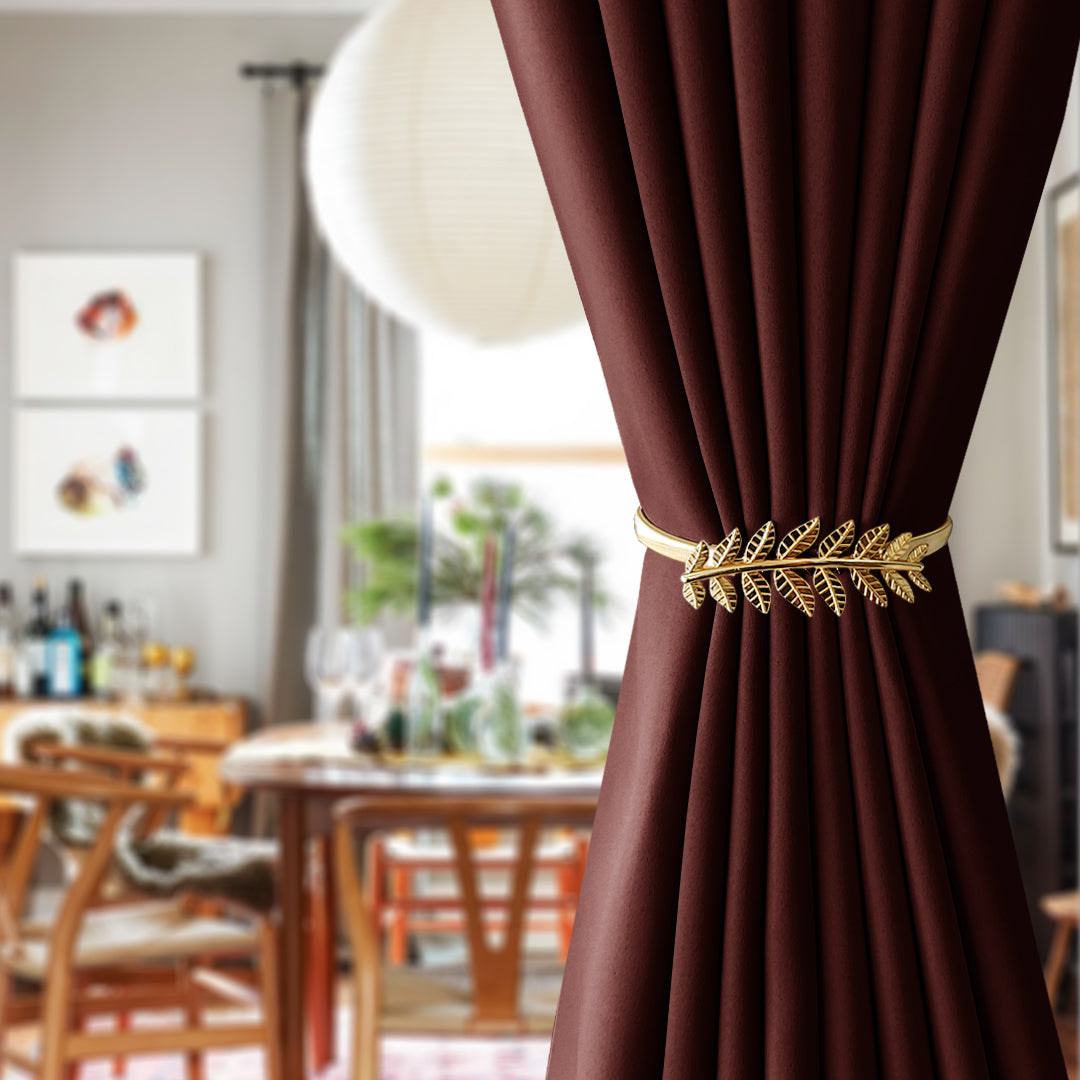 Emorie Small Leaves Design Curtain Tieback