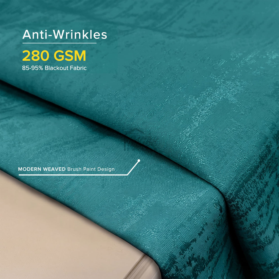 Jorica 85-95% Blackout Curtain Ready Made - Standard Width