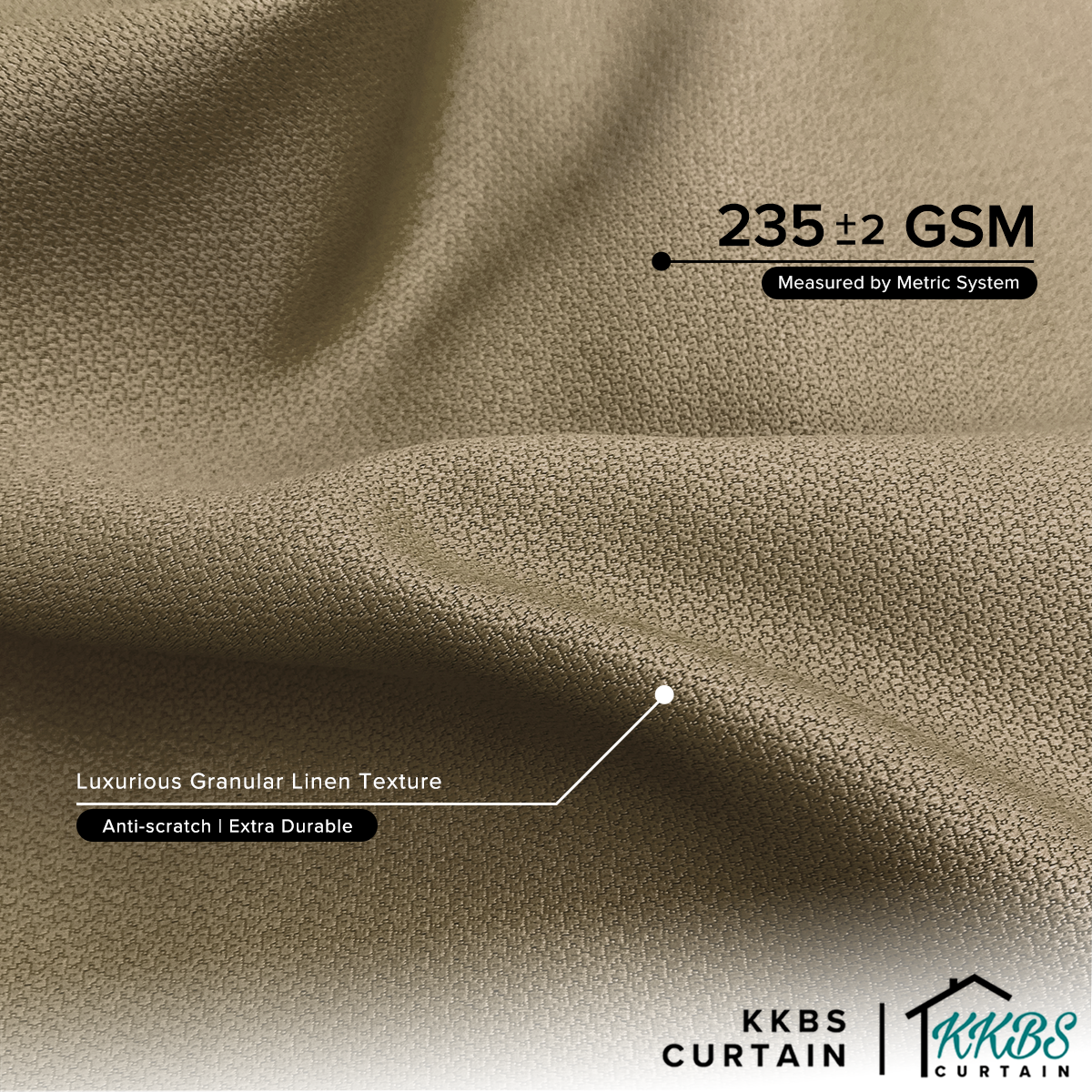 Morina 85-95% Tirai Blackout Sedia Dibuat Lebar Standard 