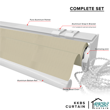 Cesario Sunscreen Roller Blinds Dibuat Tersuai 