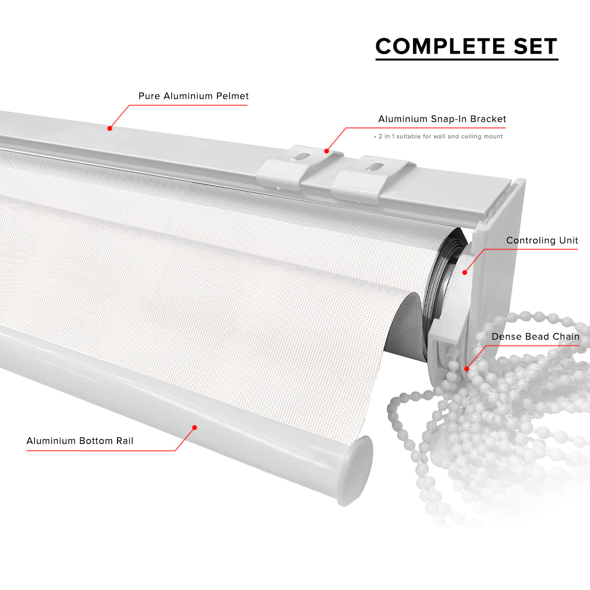 Tirai Roller Separa Blackout Haruko Dibuat Dibuat Khusus