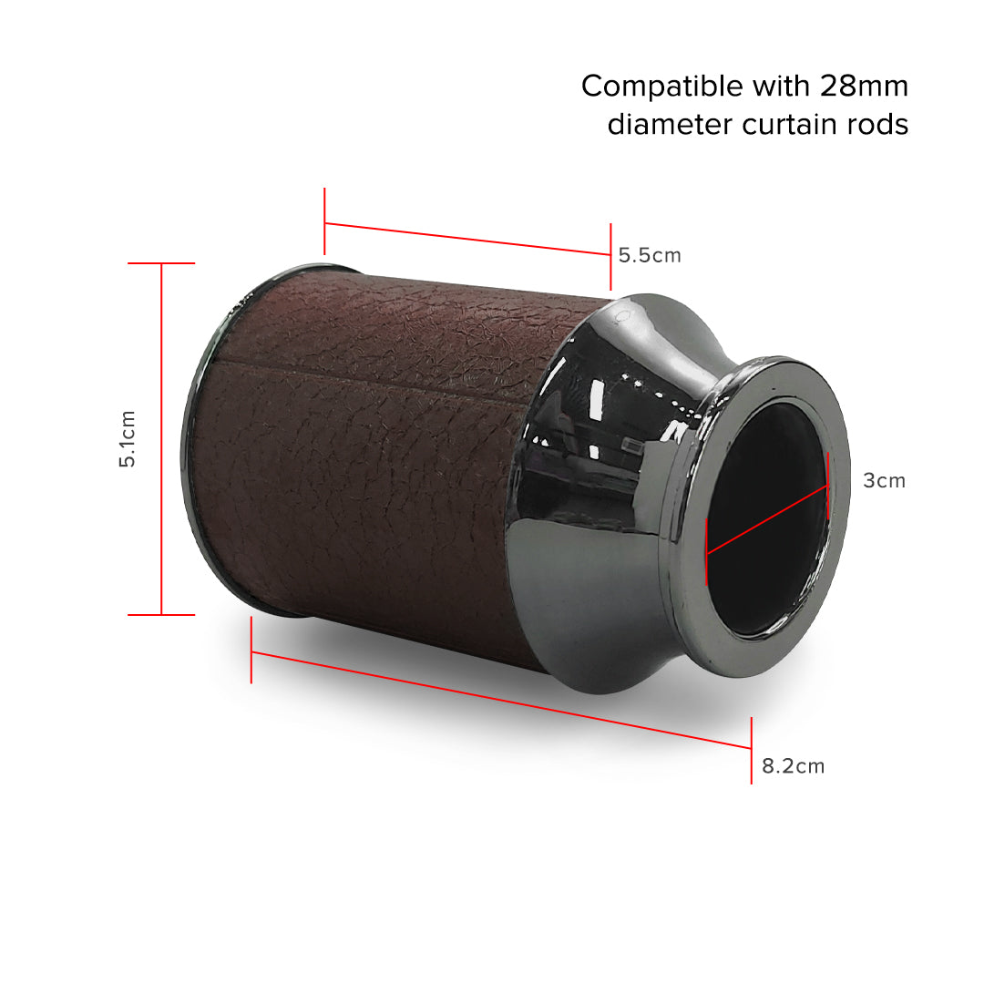 Luxstony Curtain Rod Finial / End Cap Mocha