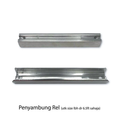 Traludy Aluminium Curtain Rail / Track Double Complete Set