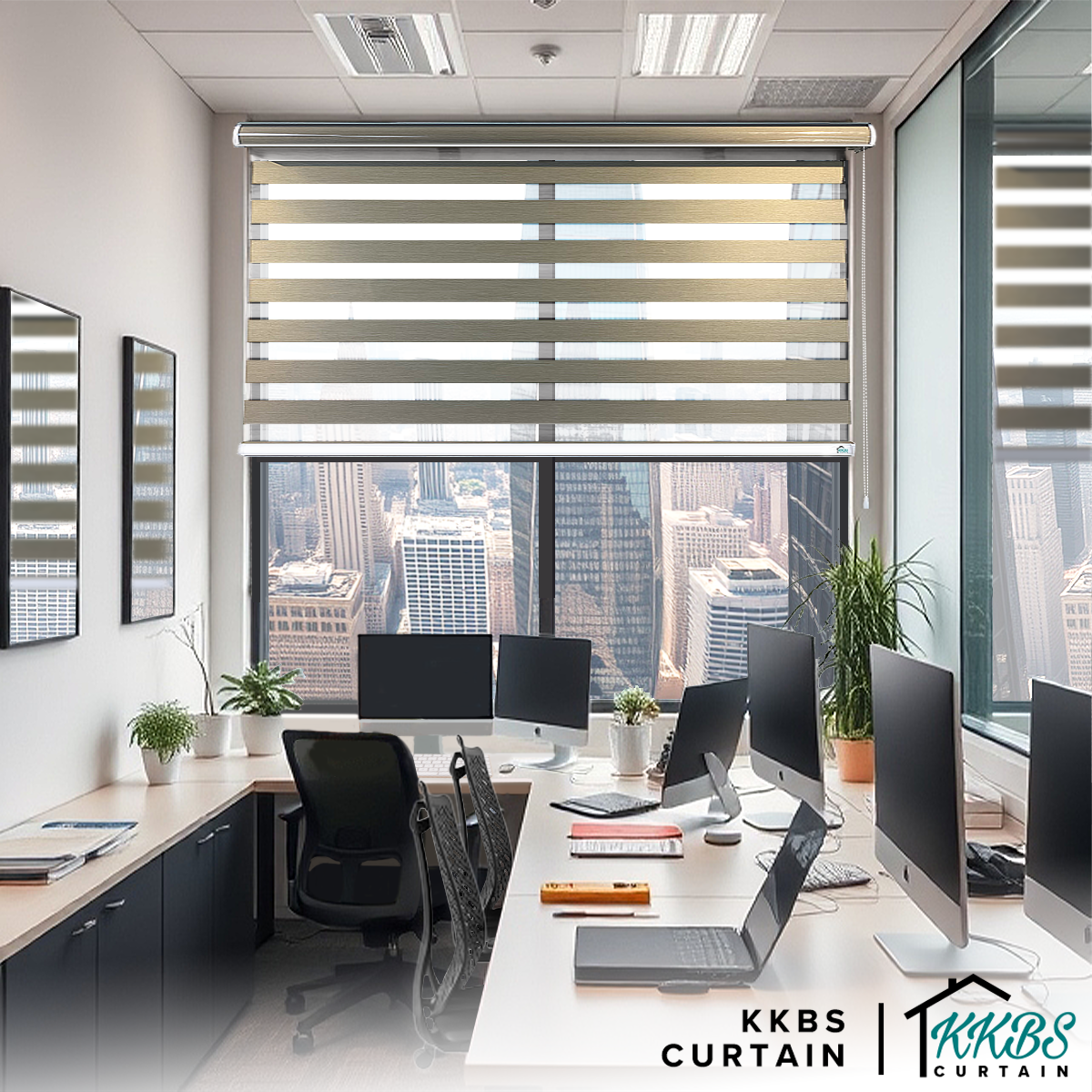 Fidelio Blackout Zebra Blinds Custom Made