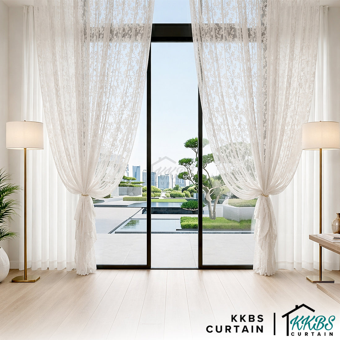 Velora Sheer Curtain / Net Curtain Ready Made