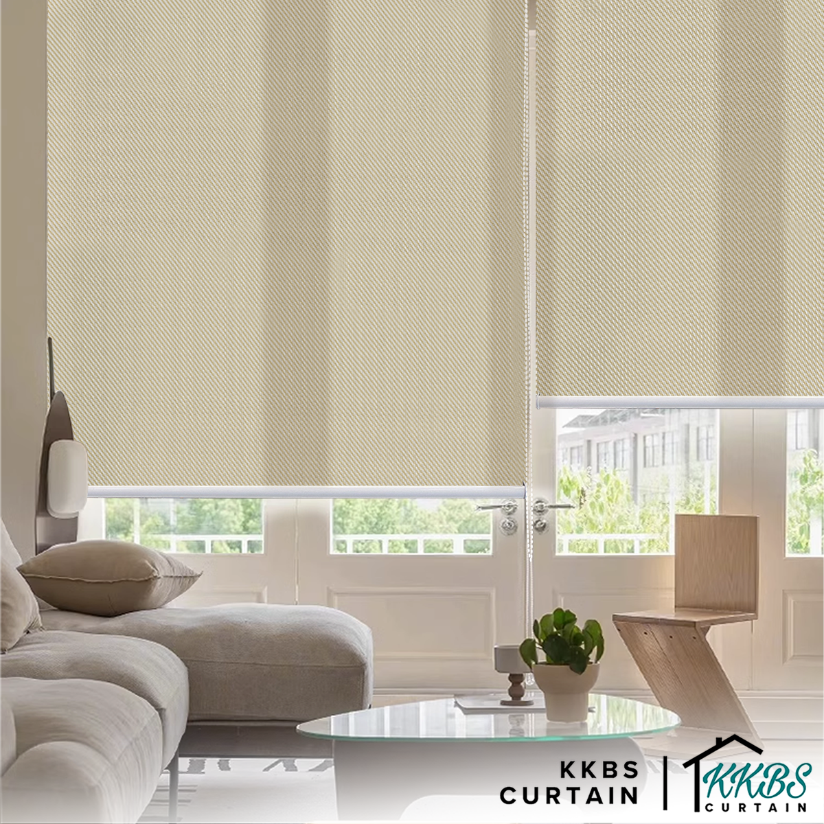 Cesario Sunscreen Roller Blinds Dibuat Tersuai 