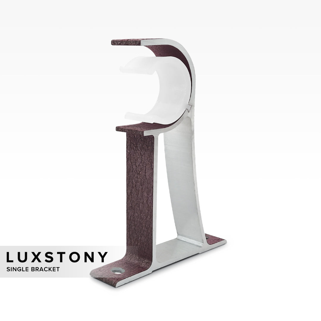 Luxstony Curtain Rod Single Bracket Mocha