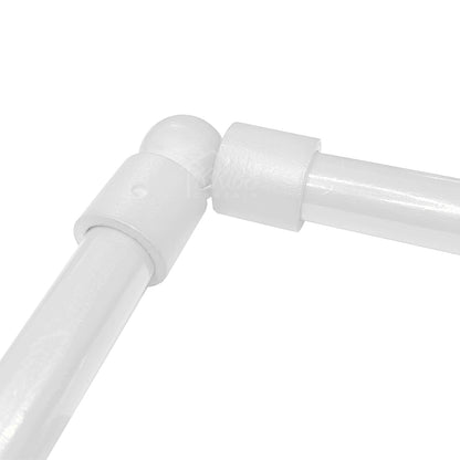 Cassedy 木制窗帘杆 L 形连接器 白色