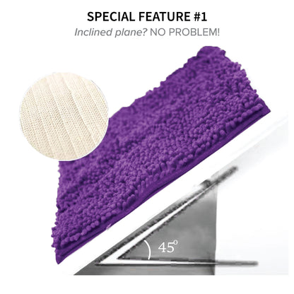 Alas Kaki Chenille Microfiber Warna Polos Bulu Pendek