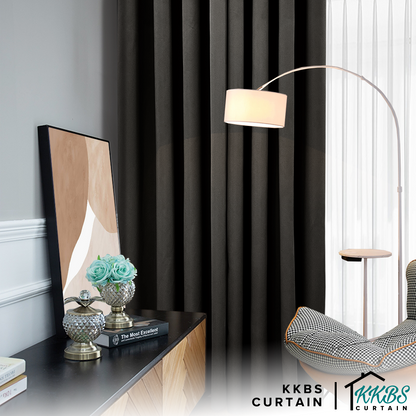 Canola Curtain Minimalist Hook &amp; Eyelet