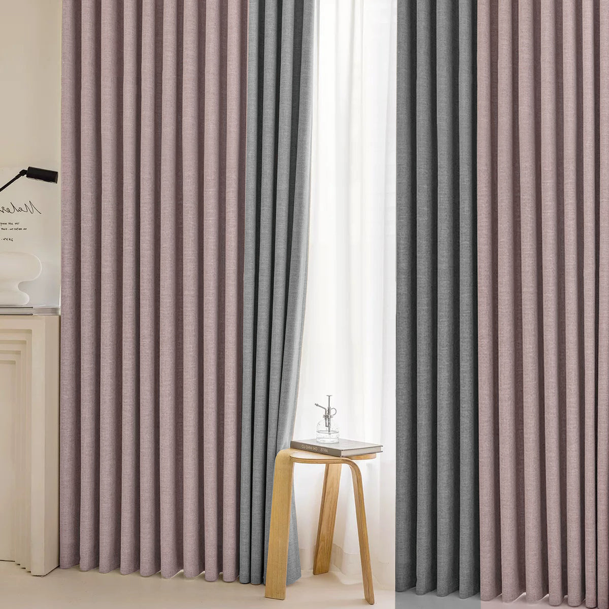 Mizuka 100% Blackout Curtain Ready Made - Standard Width