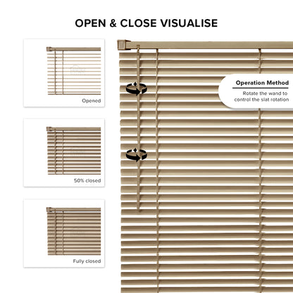 Rolezzo 25mm Venetian Blinds PVC Ready Made Complete Set