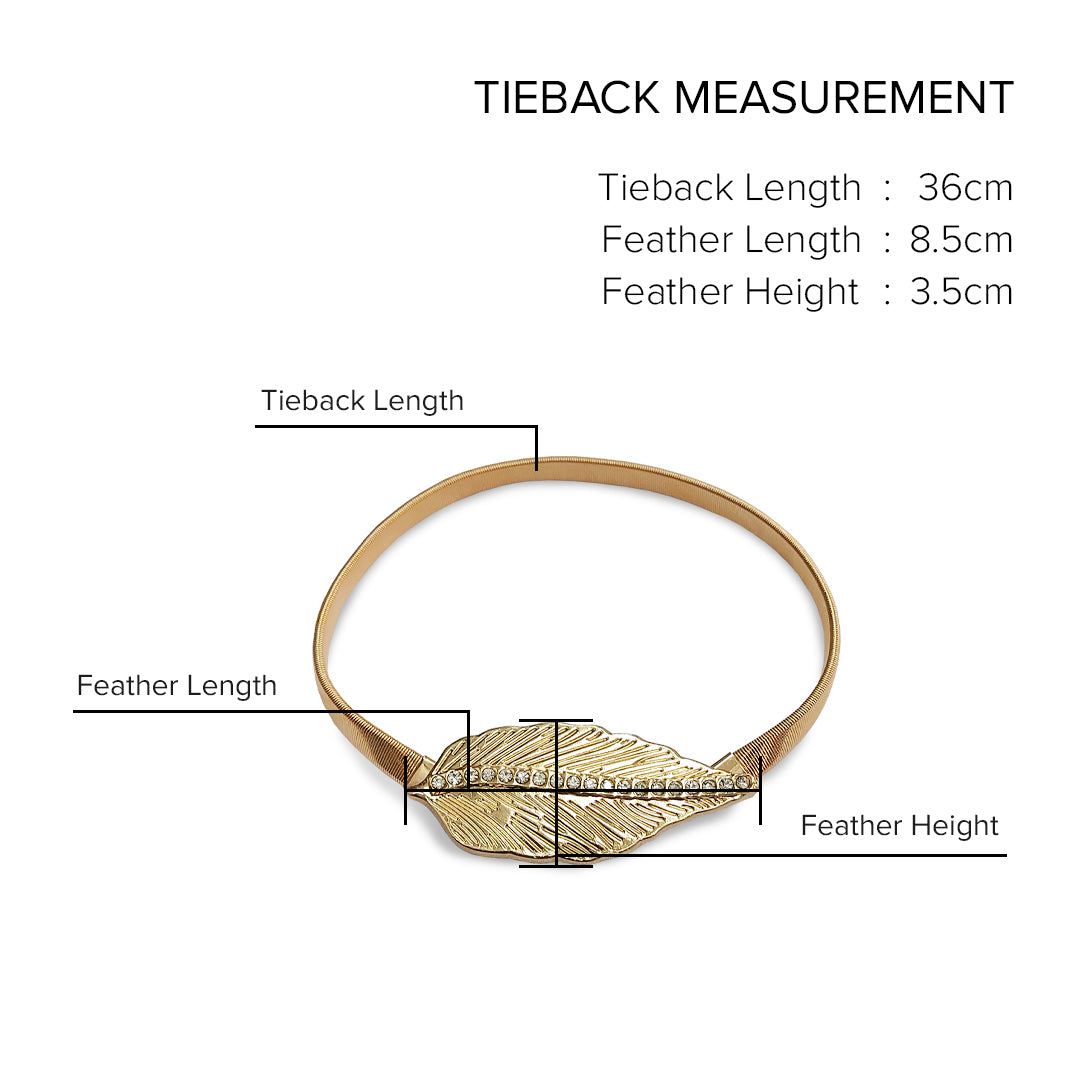 Emorie Feather Design Curtain Tieback