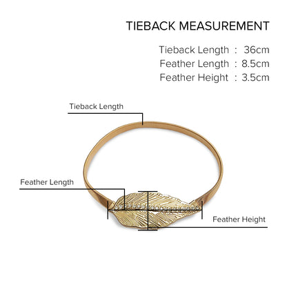 Emorie Feather Design Curtain Tieback